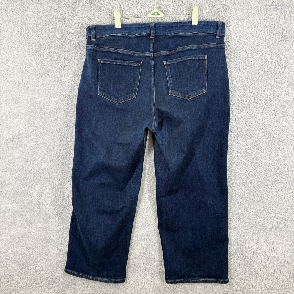 Erdem x Universal Standard Hana Patchwork Jeans Size 14 Dark Wash‎ Relaxed Leg - Picture 9 of 9